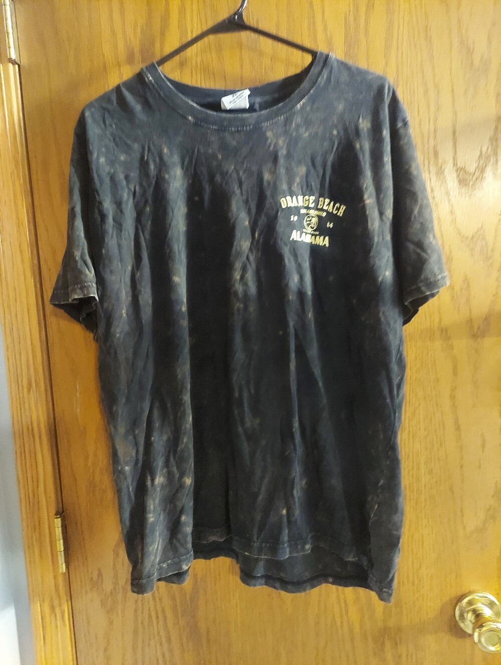 Orange Beach Alabama Acid Wash Graphic T-Shirt Mens XL US Vintage Beach Palm